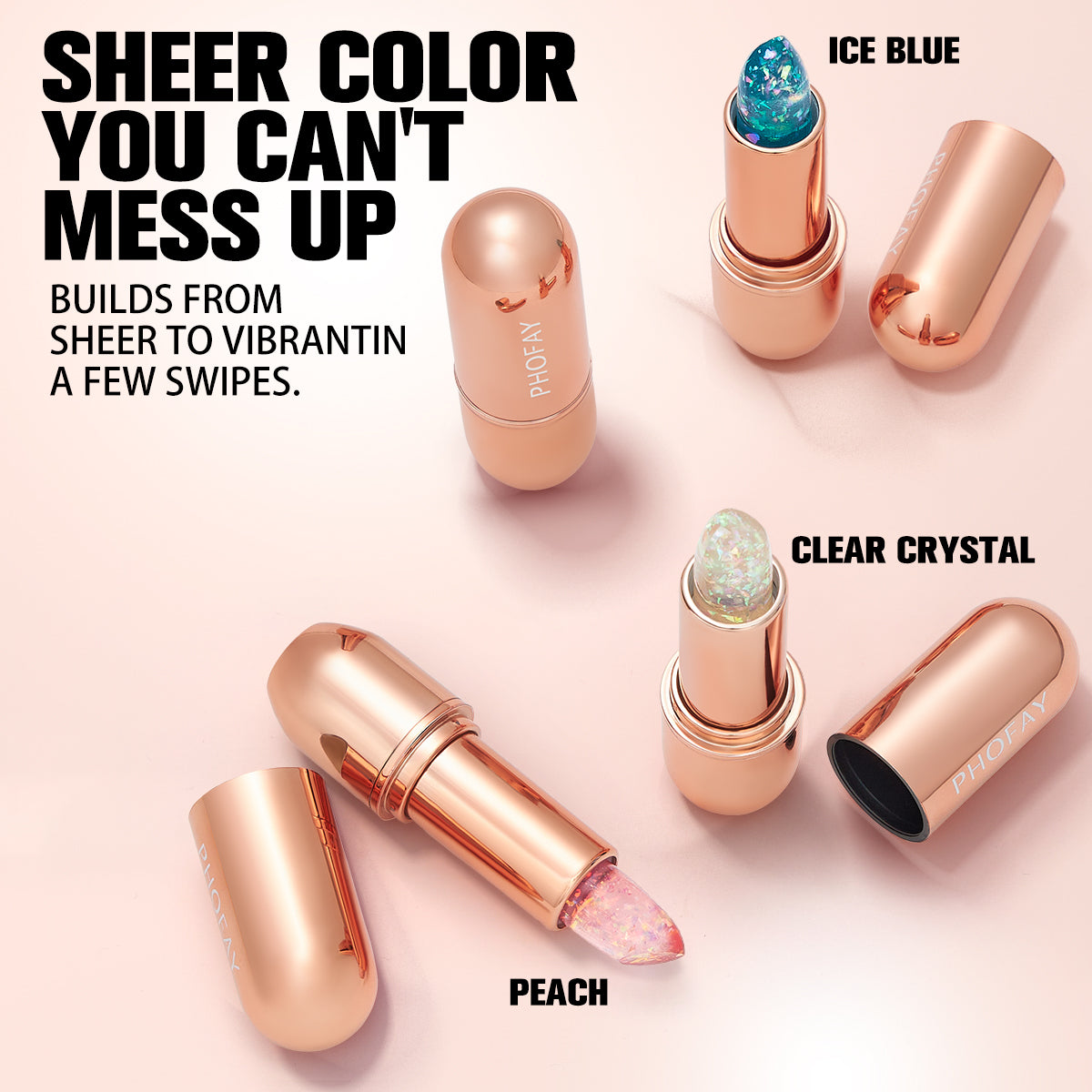 PHOFAY Moisturizing Jelly Warm Lipstick - Image 6