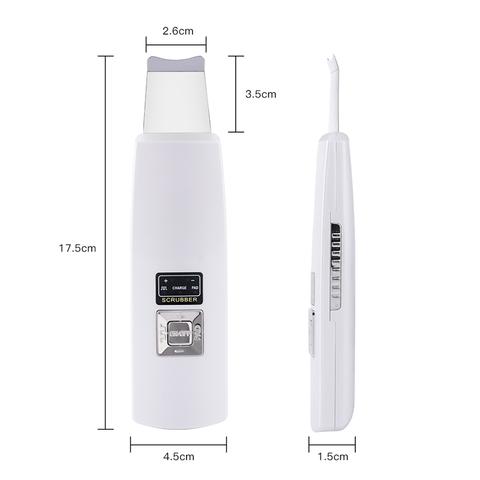 Ultrasonic Skin Scrubber Face Cleanser Blackhead Acne Removal Facial Spa Vibration Massager Ultrasound Peeling Clean Machine 394 - Image 5