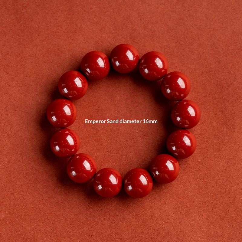 Imperial Sand Cinnabar Bracelet For Ones Zodiac Year In Red - Image 9