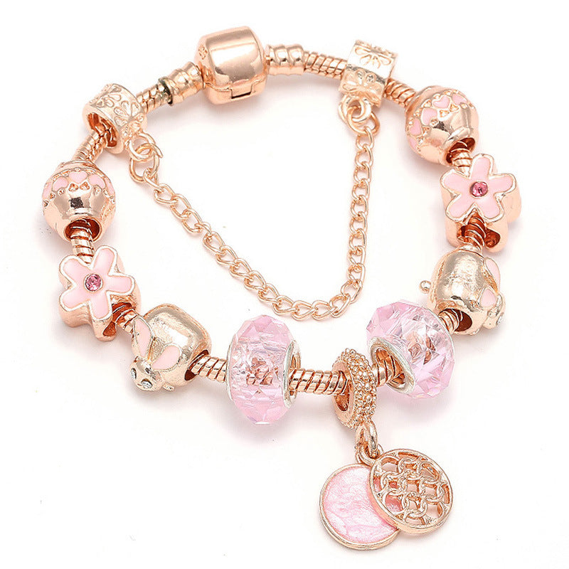 Fashion Love Geometric Rose Gold Bracelet Women's Jewelry - Image 7