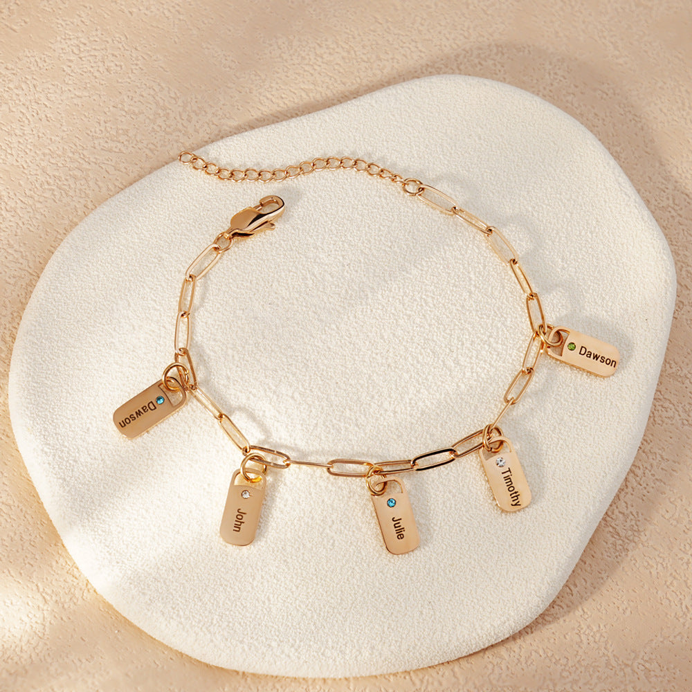 Diy Bracelet Stainless Steel Lettering - Image 2