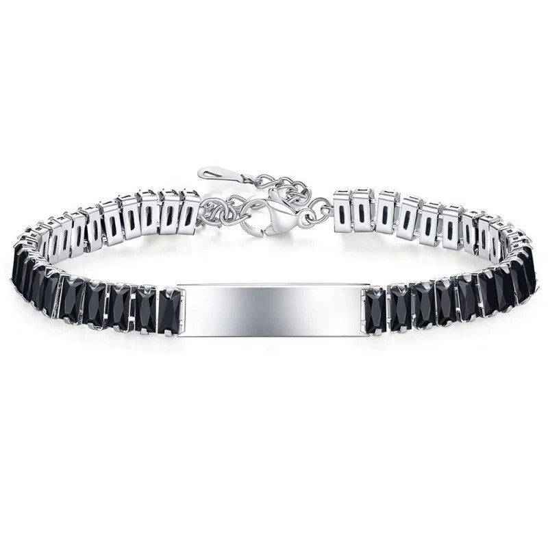 Womens Stainless Steel Colorful Zircon Bracelet - Image 3