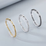 Twisted-rope Stainless Steel Mens Bracelet