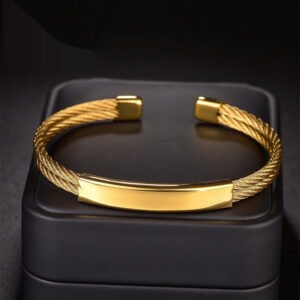DIY Laser Engraved Long Strip Open End Bracelet