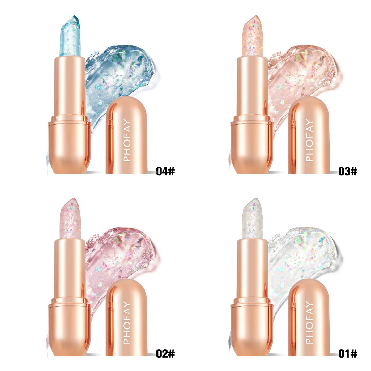 PHOFAY Moisturizing Jelly Warm Lipstick - Image 11