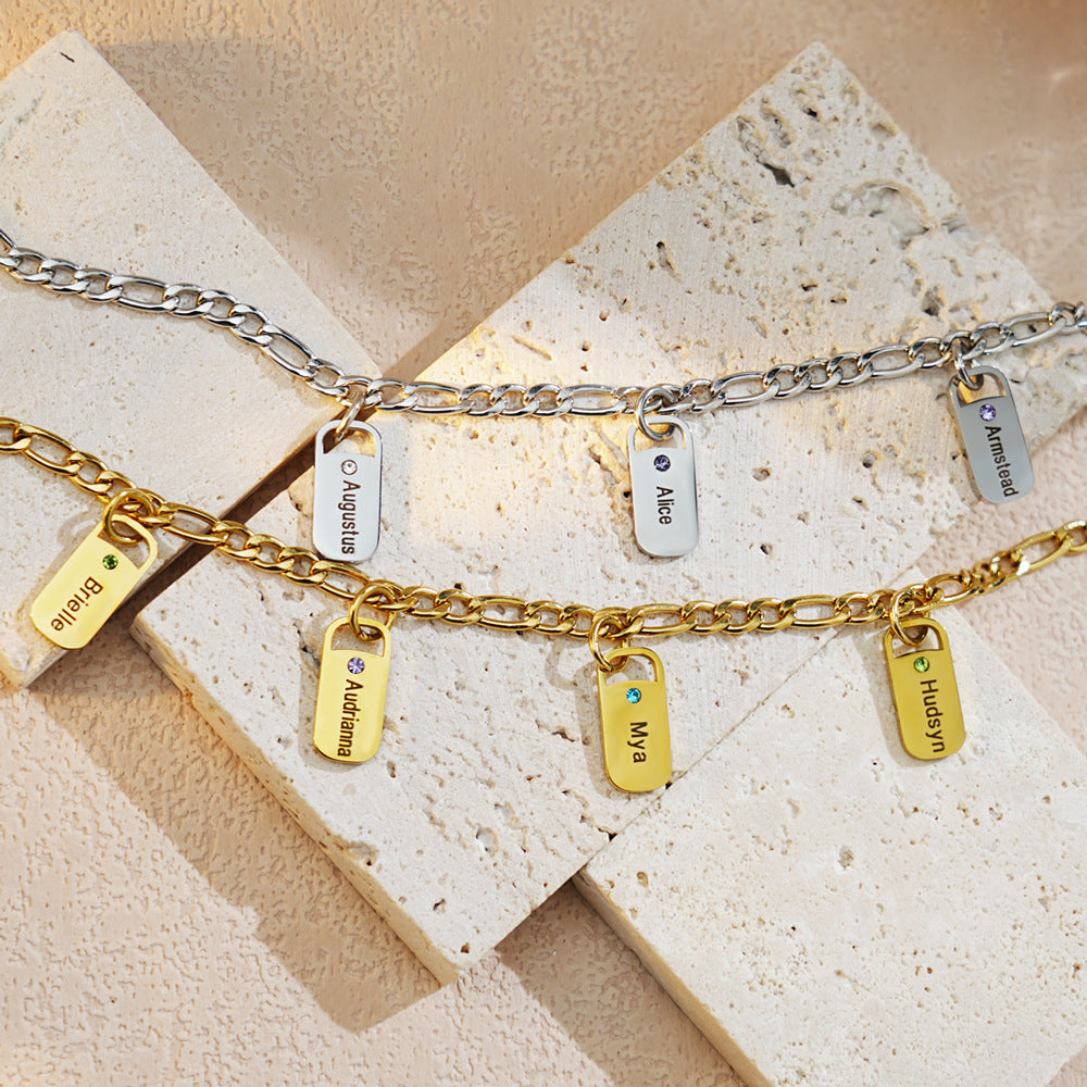 Diy Bracelet Stainless Steel Lettering - Image 5